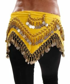 Miss Belly Dance Belly Dance Velvet Zig Zag Design Hip Scarf | ZEINA'S ZIGS