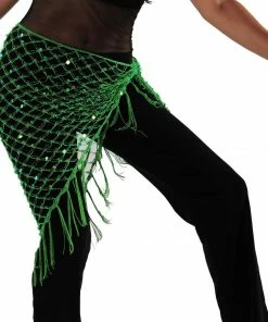 Miss Belly Dance Belly Dancer Colorful Net Hip Scarf | MASRI MESH