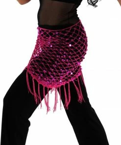 Miss Belly Dance Belly Dancer Colorful Net Hip Scarf | MASRI MESH