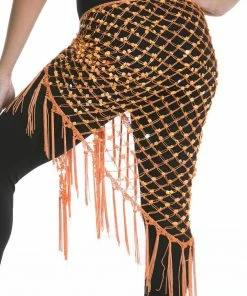 Miss Belly Dance Belly Dancer Colorful Net Hip Scarf | MASRI MESH
