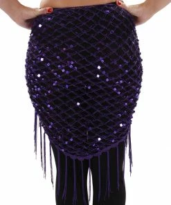 Miss Belly Dance Belly Dancer Colorful Net Hip Scarf | MASRI MESH