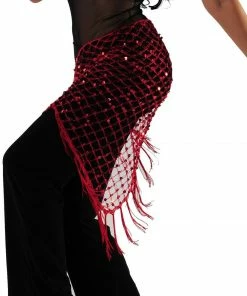 Miss Belly Dance Belly Dancer Colorful Net Hip Scarf | MASRI MESH