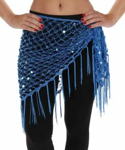 Miss Belly Dance Belly Dancer Colorful Net Hip Scarf | MASRI MESH