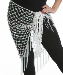 Miss Belly Dance Belly Dancer Colorful Net Hip Scarf | MASRI MESH