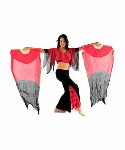 Miss Belly Dance Belly Dancer Fan Veil | FLAMENCO FUSION Fan Veils