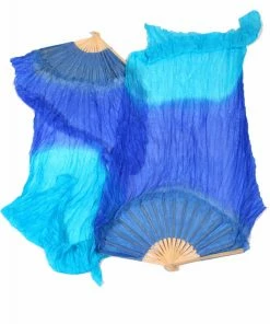 Miss Belly Dance Belly Dancer Fan Veil | WATER SLEEVE Fan Veils