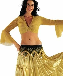 Miss Belly Dance PLUS SIZE Belly Dancer Glitter Ice Top