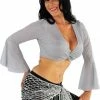 Miss Belly Dance PLUS SIZE Belly Dancer Glitter Ice Top
