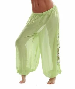 Miss Belly Dance Bellydancer Chiffon Harem Pants With Side Slits | MAIDEN DANCE BOTTOMS 28 Miss Belly Dance Bellydancer Chiffon Harem Pants With Side Slits | MAIDEN DANCE BOTTOMS