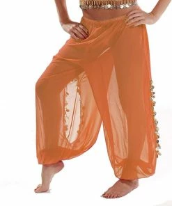 Miss Belly Dance Bellydancer Chiffon Harem Pants With Side Slits | MAIDEN DANCE BOTTOMS 26 Miss Belly Dance Bellydancer Chiffon Harem Pants With Side Slits | MAIDEN DANCE BOTTOMS