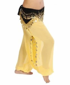 Miss Belly Dance Bellydancer Chiffon Harem Pants With Side Slits | MAIDEN DANCE BOTTOMS 23 Miss Belly Dance Bellydancer Chiffon Harem Pants With Side Slits | MAIDEN DANCE BOTTOMS