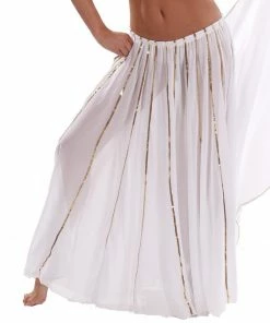 Miss Belly Dance Bellydancing Chiffon 10-Yards Full Circular Gypsy Skirt BOTTOMS