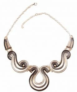 Miss Belly Dance Egypt Chain Necklace | TRICOLOR SWIRLS