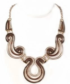 Miss Belly Dance Egypt Chain Necklace | TRICOLOR SWIRLS
