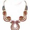 Miss Belly Dance Egypt Chain Necklace | TRICOLOR SWIRLS