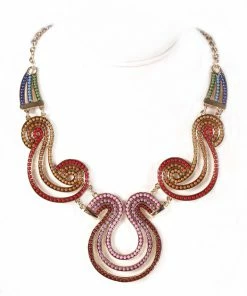 Miss Belly Dance Egypt Chain Necklace | TRICOLOR SWIRLS