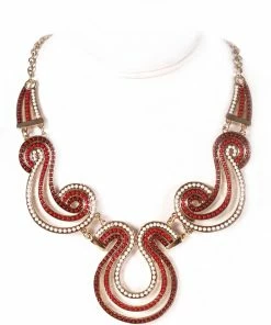 Miss Belly Dance Egypt Chain Necklace | TRICOLOR SWIRLS